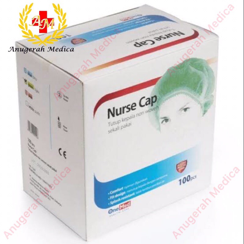 Nurse Cap Penutup Kepala Bukan Kain Merk Onemed