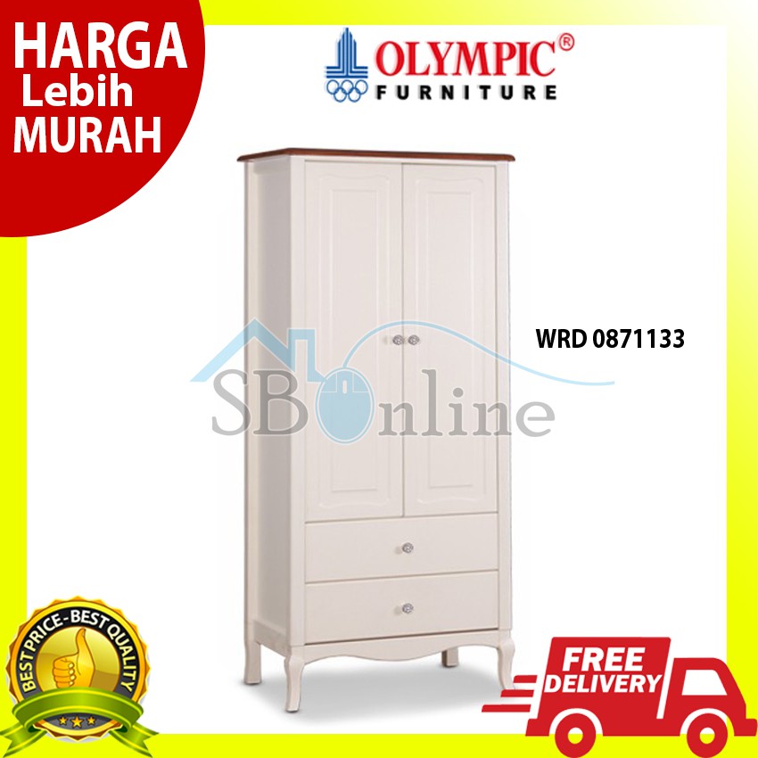 Olympic Louvre Wardrobe - Lemari Pakaian WRD0871133 - Lemari Kayu