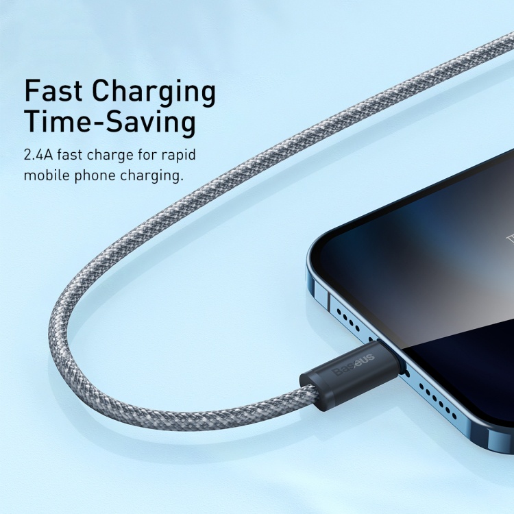 Baseus Original Kabel Data Dynamic Series USB to Lightning 2.4A Iphone Fast Charging Ori 5 5S 6 6S 7 Plus 6+ 7+ 6S+ X XS Max Cable