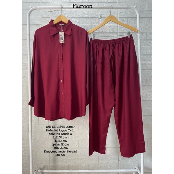 BEST SELLER One Set Super Jumbo Polos LD 120,LD 126,LD 130-Maroon Ld 130
