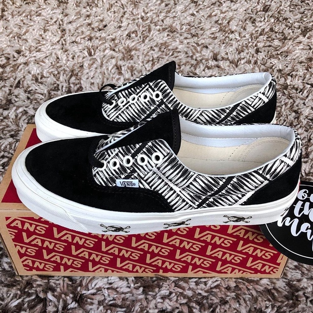 Shoes Vans Premium Era 95 Ori Marshmellow BlackHrringBone Unisex Good