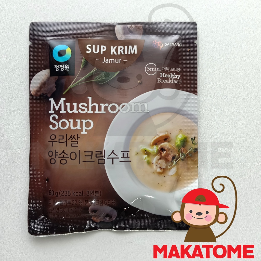 

Chung Jung One Instant Mushroom Soup sup krim rasa jamur korea 60gr