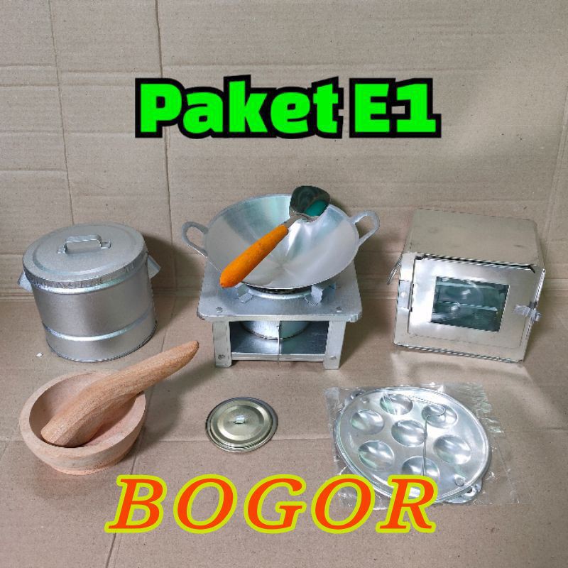 masak masakan kompor mini spirtus sepatula bakul cobek dandang-Paket Cs