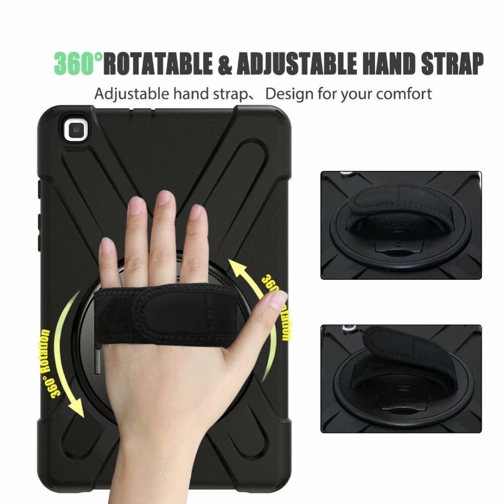 Casing Samsung Tab P585 | A7 10.4 2020/ T505 Case Robot Rugged Hybrid Armor Standing &amp; Tali Strap Case
