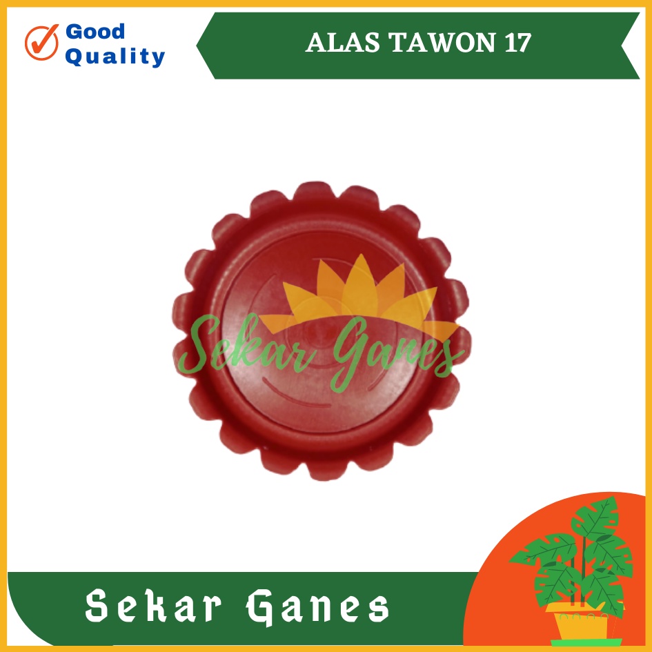 Tatakan Pot Alas Tawon 17 Merah Bata Coklat By Garden Of Love Untuk Pot Tawon Pirus 18 20 21CM Putih