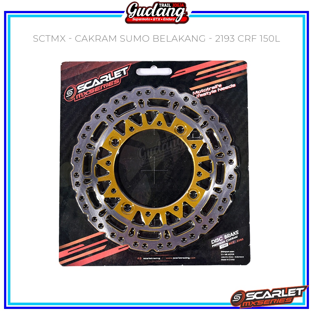 Piringan Cakram Disc  SPC/SCARLET MX Supermoto Depan 320mm 300mm Plus Braket KLX 150 CRF 150L