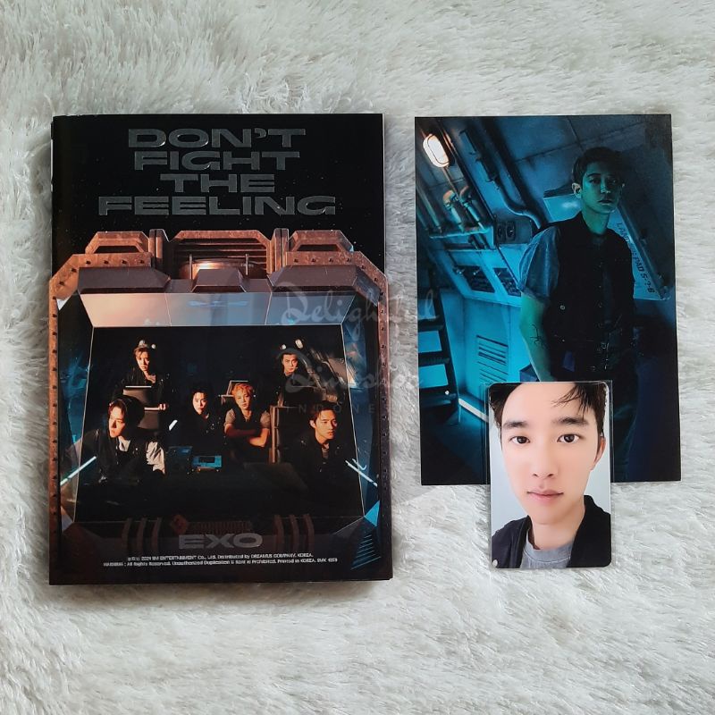 (READY STOCK) EXO DON'T FIGHT THE FEELING PHOTOBOOK 2 UNSEALED DO KYUNGSOO PARK CHANYEOL PHOTOCARD P