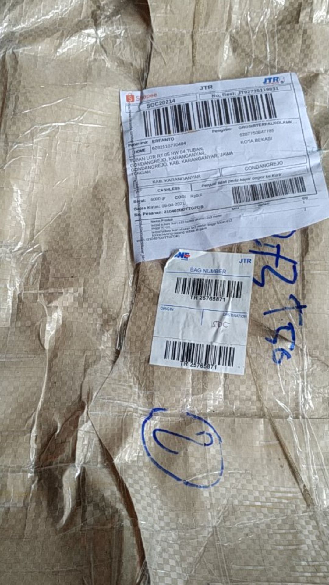 Terpal Kolam Kan 2x3x50  A12 Garansi Barang Datang Bocor Diganti/retur