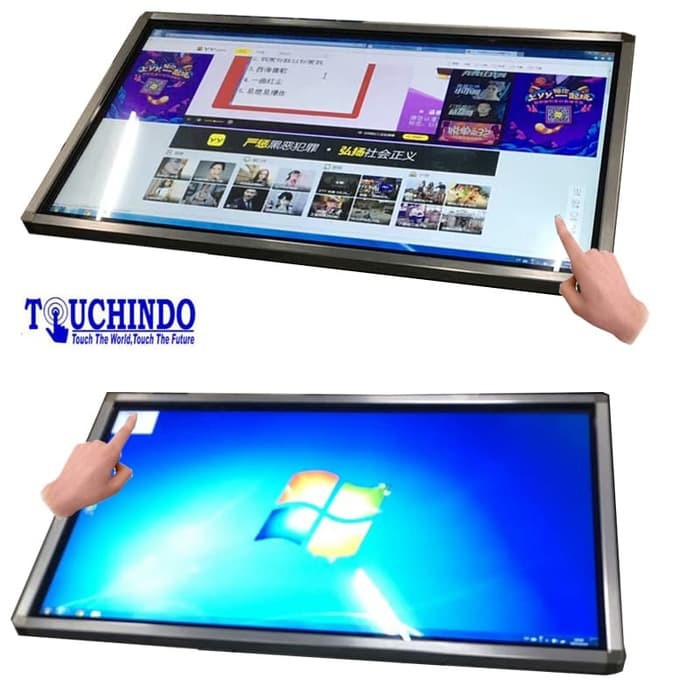 Digital Display AIO PC Touchscreen 43 Inch Free Braket Tembok