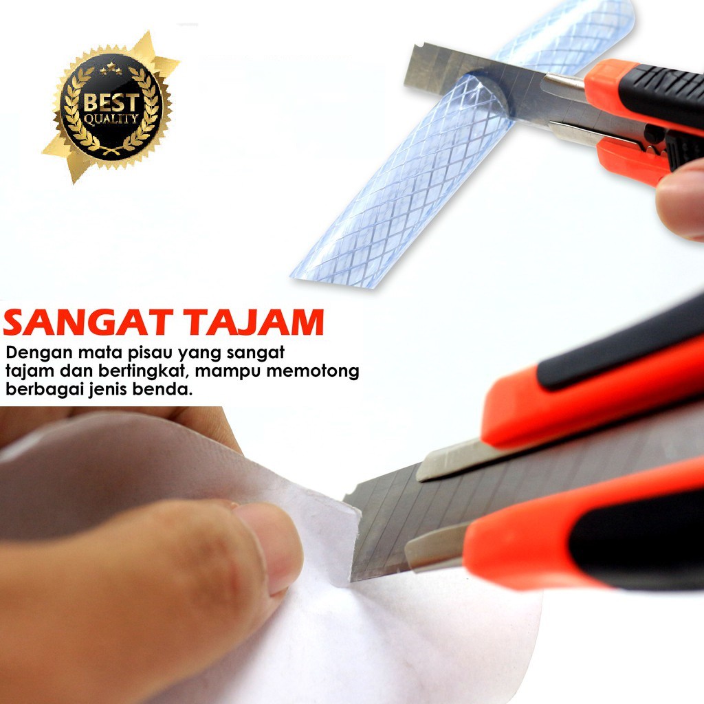 CUTTER BESAR KNIFE PROFESSIONAL TAJAM 18 CM MULTIFUNGSI