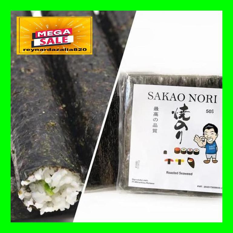 

Chrnar Sakao Yaki Sushi Nori- Roasted Seaweed- Rumput Laut 50 Lembar Chch50D