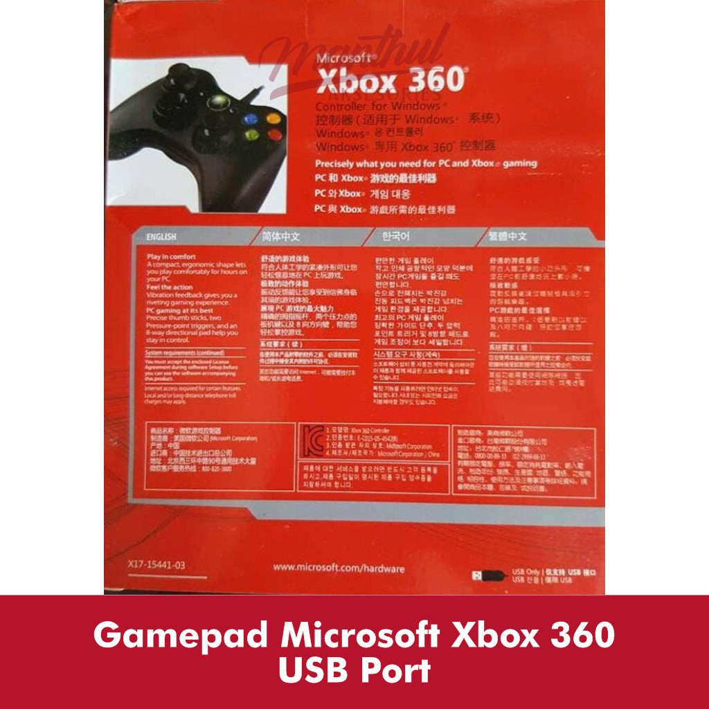 Gamepad Microsoft Xbox 360 USB Port