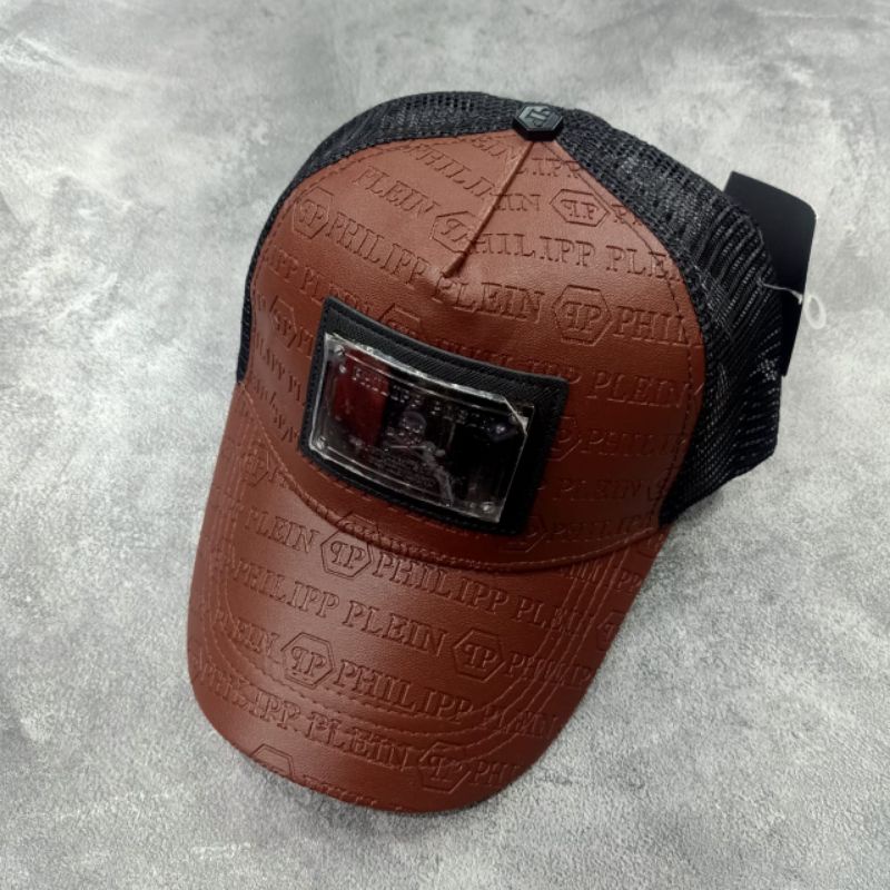 Topi Philip Plain Brown &amp; Black Super Premium Quality