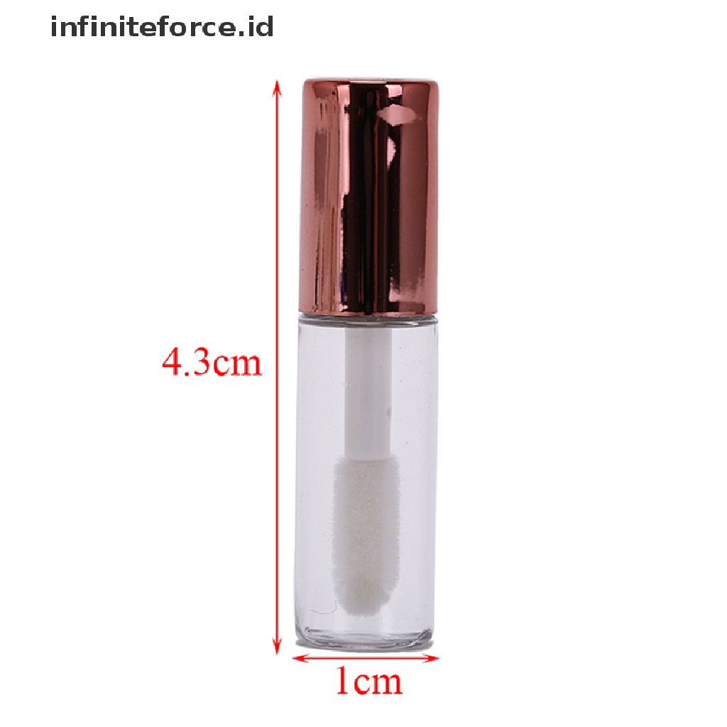 (Infiniteforce.Id) 10pcs Botol Kosong 1.2ml Untuk Lip Gloss / Lip Balm