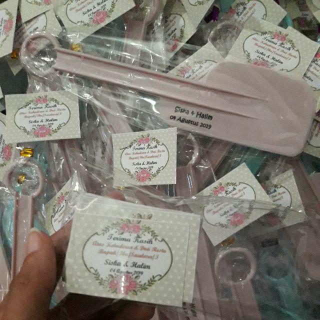 Sablon 100pcs Souvenir Pernikahan Solet Sodet Lemet Kemasan Plastik Paling Murah