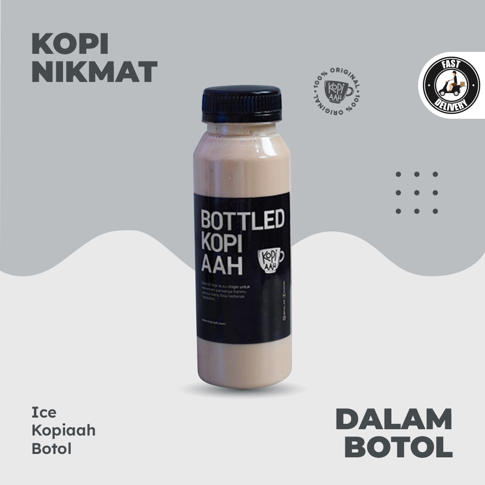 

Ice Kopiaah Botol Kopi Murni Susu Gula Aren Minuman Kemasan Praktis Homemade Kualitas Premium By Kopi Aah