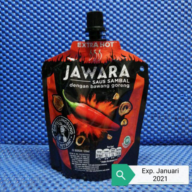 Jawara Saus Sambal Hot Extra Hot 130ml Saos Sambal Dengan Bawang Goreng 130 Ml Shopee Indonesia