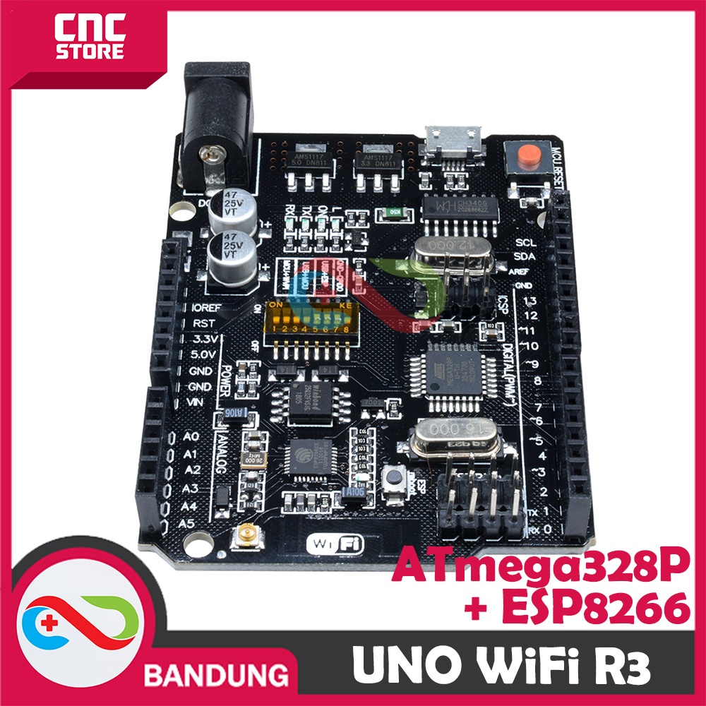 ARDUINO UNO WIFI R3 ESP82660 32MB FLASH CH340G + MICRO USB