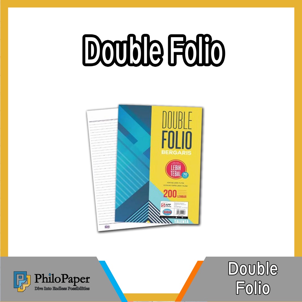 

ATK ~ ( ECER ) Kertas Double Folio Bergaris / Kertas Polio Garis Perlembar