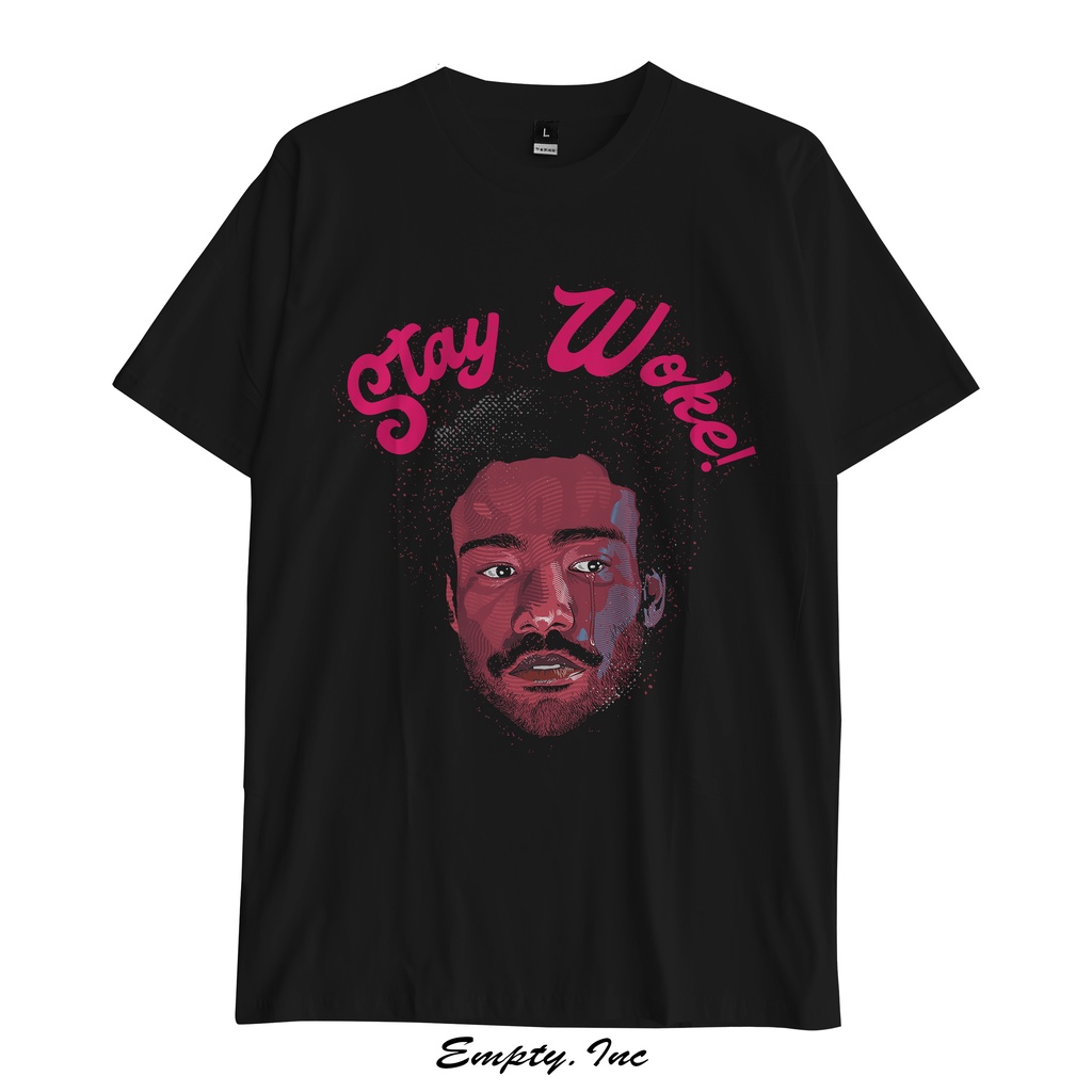 Kaos Childish Gambino Face Box Graphic T-Shirt
