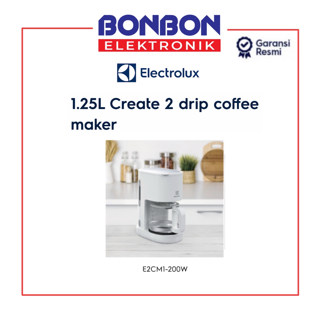 Electrolux Coffee Maker E2CM1-200W / E2CM1200W / E2CM1 200 W 1.25L