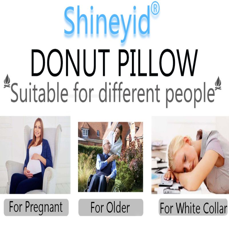 Bantal Alas Duduk Bentuk Donat Karet Tiup Hemorrhoid Bantal Alas Duduk Untuk Ambeien/Wasir/Hemorrhoid