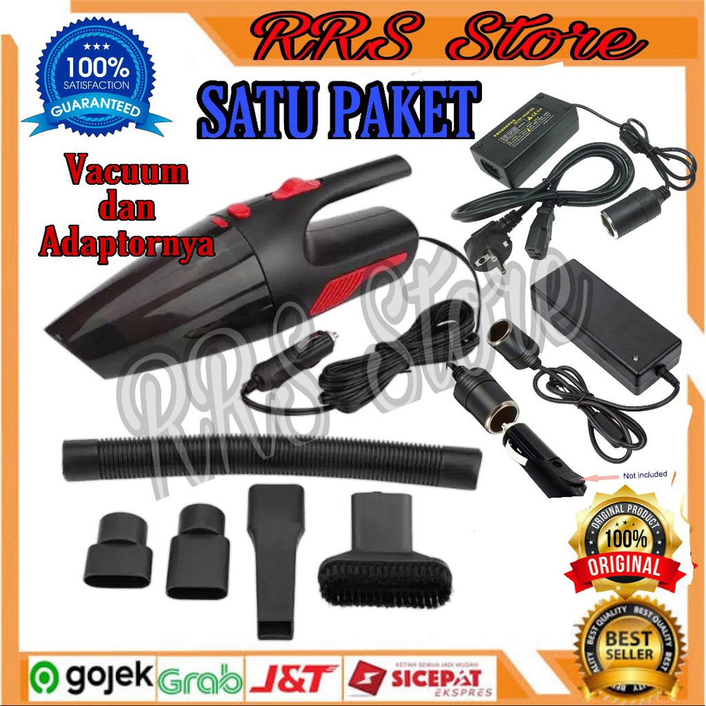 VACUM VAKUM FAKUM FACUM VACUUM CLINER KLINER PENYEDOT DEBU VACUM MOBIL PAKET VAKUM+ADAPTOR LEBIH JOS