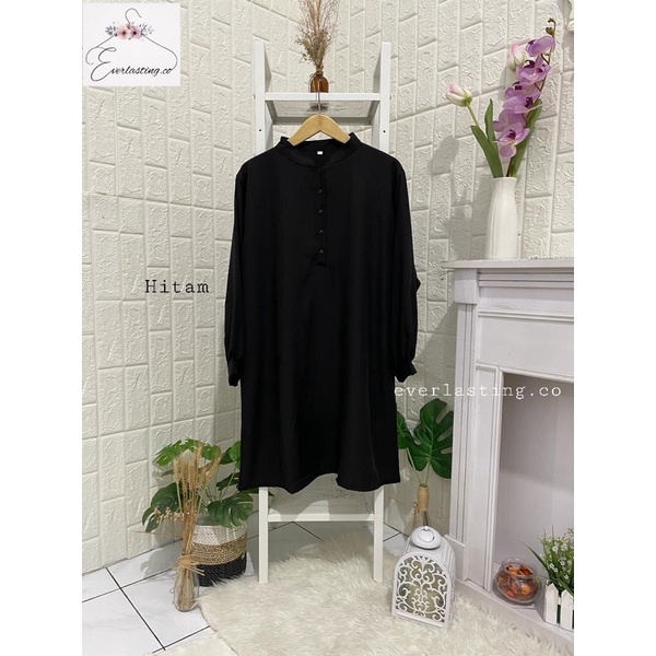 TUNIK BRIELLE /ATASAN WANITA/BAHAN SHAKILA JUMBO LD 100,LD 110,LD 120,LD126Cm