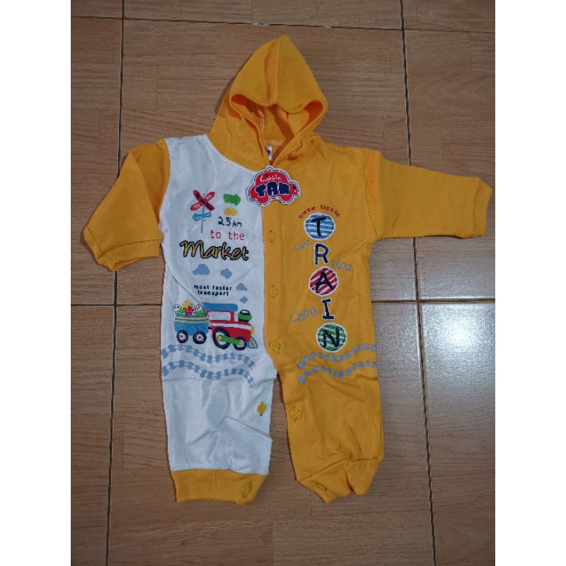 Baju kodok jumper bayi 6-12 bulan