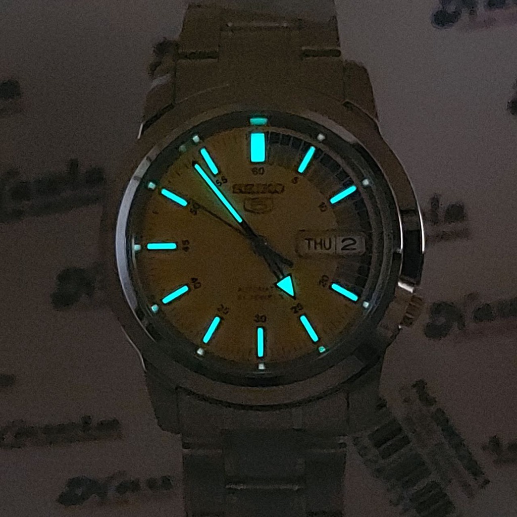 Seiko 5 SNKK29K1 Automatic Yellow Dial - Jam Tangan Pria SNKK29