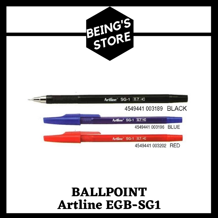 

PULPEN BALLPOINT WRITING PEN ARTLINE EGB-SG1 SET 12 PCS