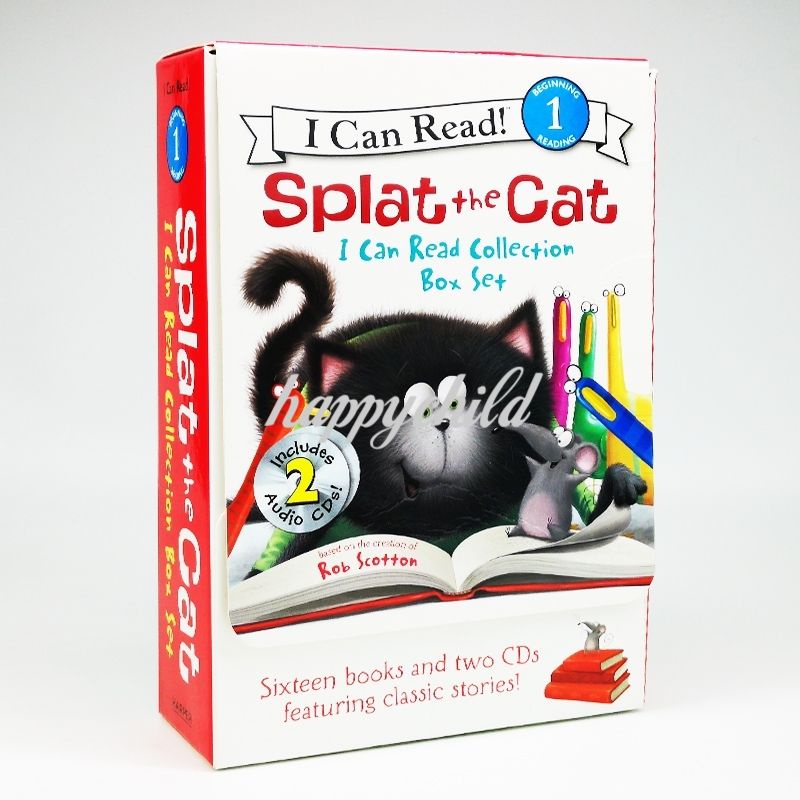 Splat the cat 16 books with 2 CD I can read level 1 full color buku import/buku anak/happychild