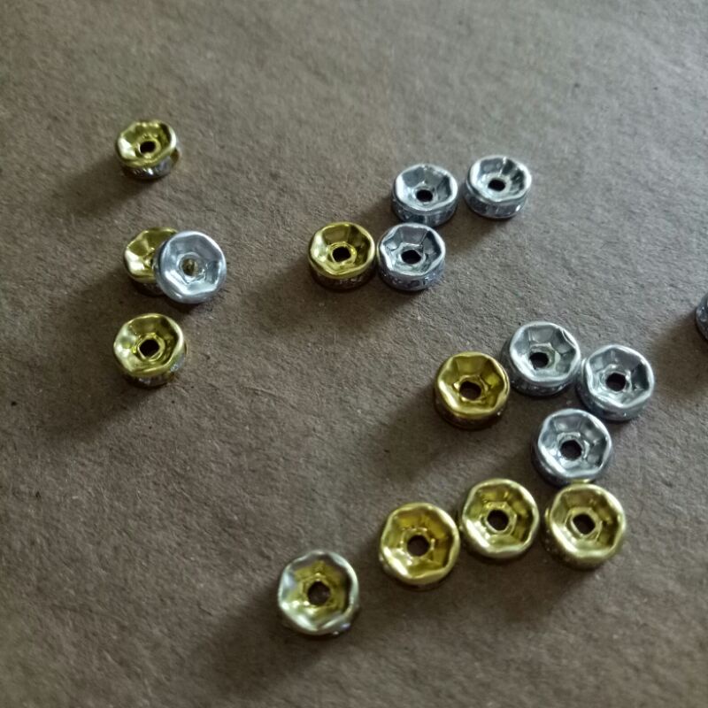 Diamond sekat,  sekat mote,  spacer 6,7,8mm/ 20pcs