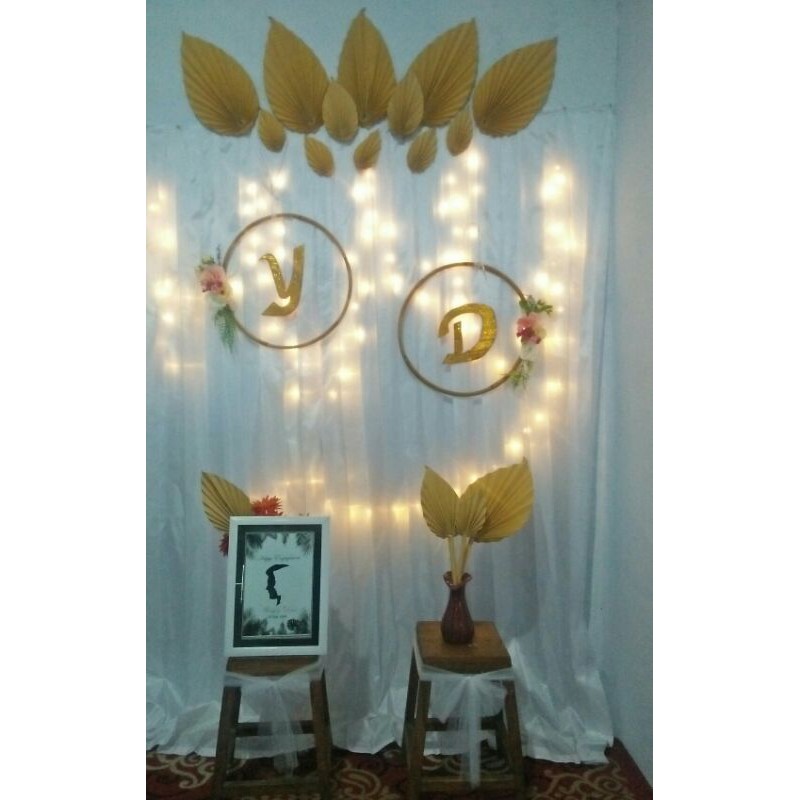 PAKET BACKDROP B /dekorasi lamaran aqiqah bridal shower/ dekorasi sederhana photo booth