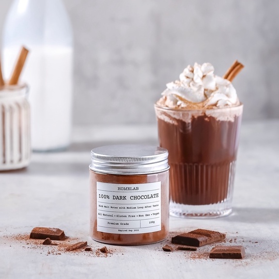Dark Chocolate Powder 98% / Bubuk Coklat As..... 5
