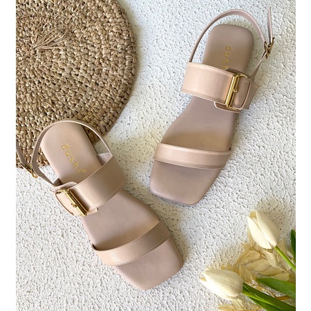 DUSHI Olivia Flat - Sandal tali teplek flat wanita