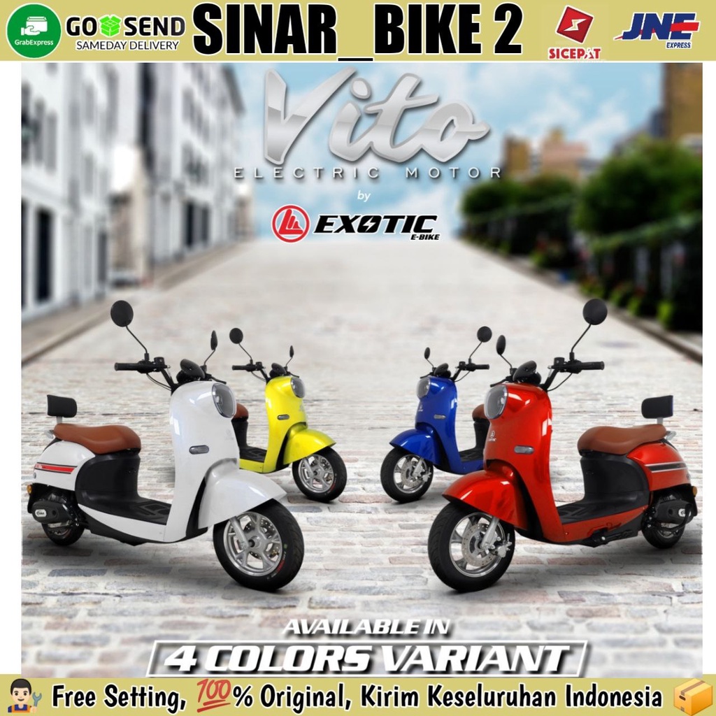Sepeda Motor Listrik EXOTIC VITO Electric E Bike 1000 Watt