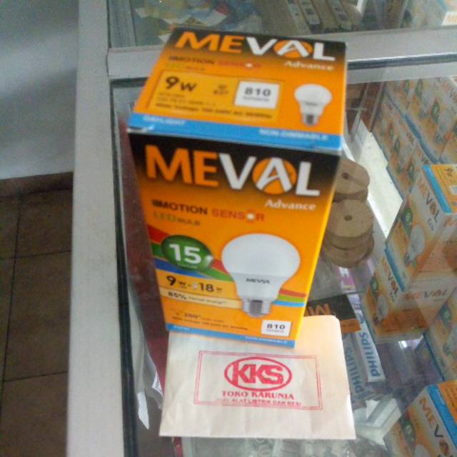 Led Meval 9 Watt Daylight Motion Sensor