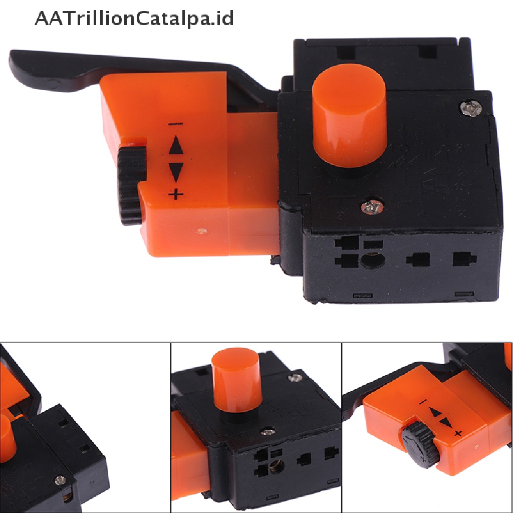 (AATrillionCatalpa) Saklar Kecepatan Adjustable AC 250V / 4A FA2-4 / 1BEK Bahan Plastik + Metal Untuk Bor Elektrik