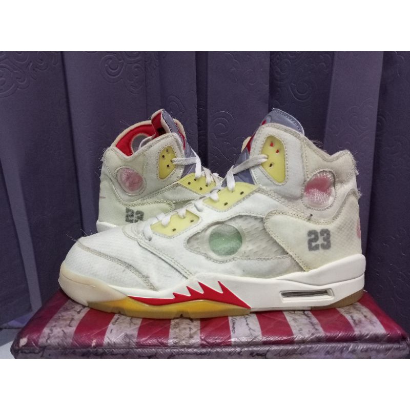 Sepatu second NIKE AIR JORDAN 5 x OFF WHITE