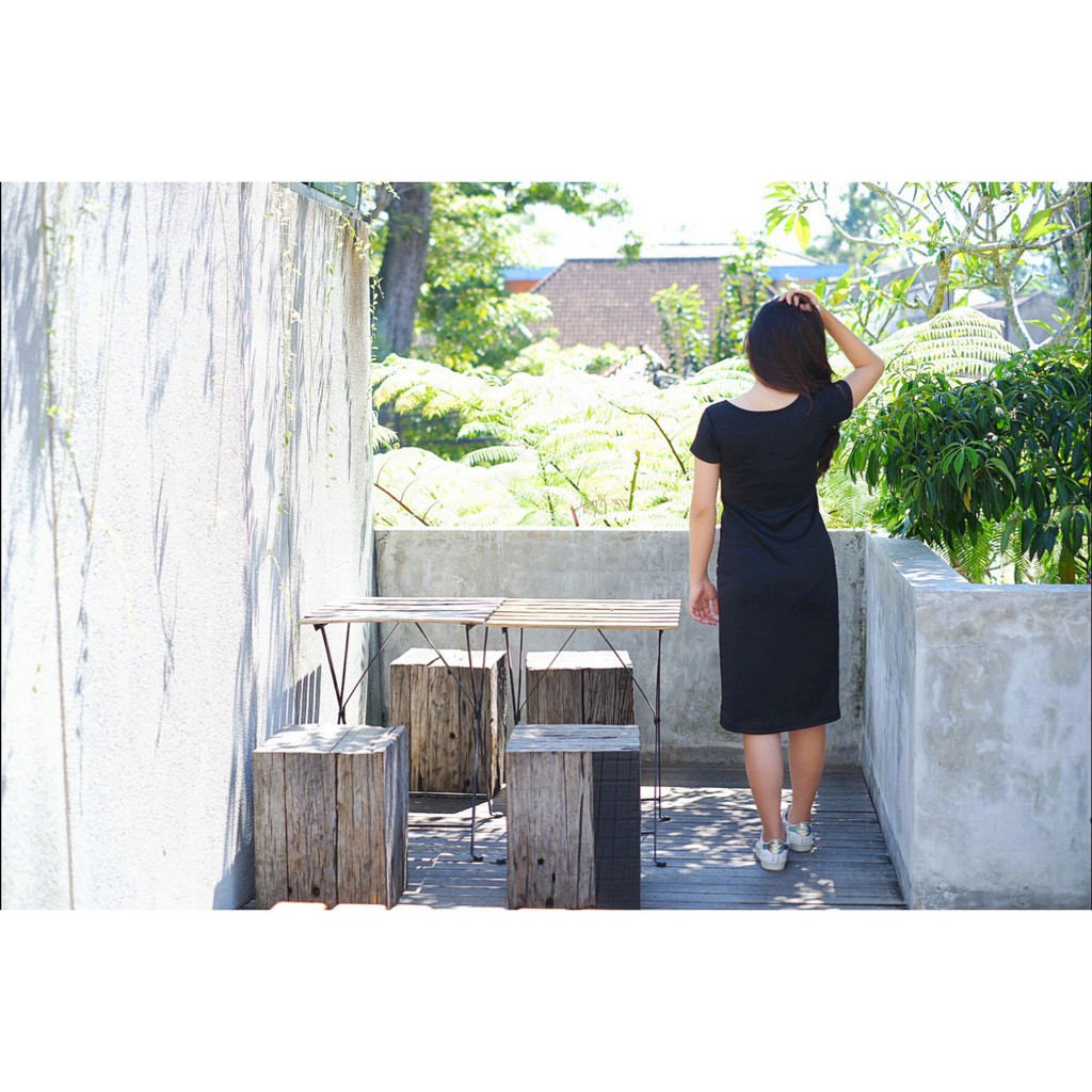 Scuba Bodycon Midi Dress