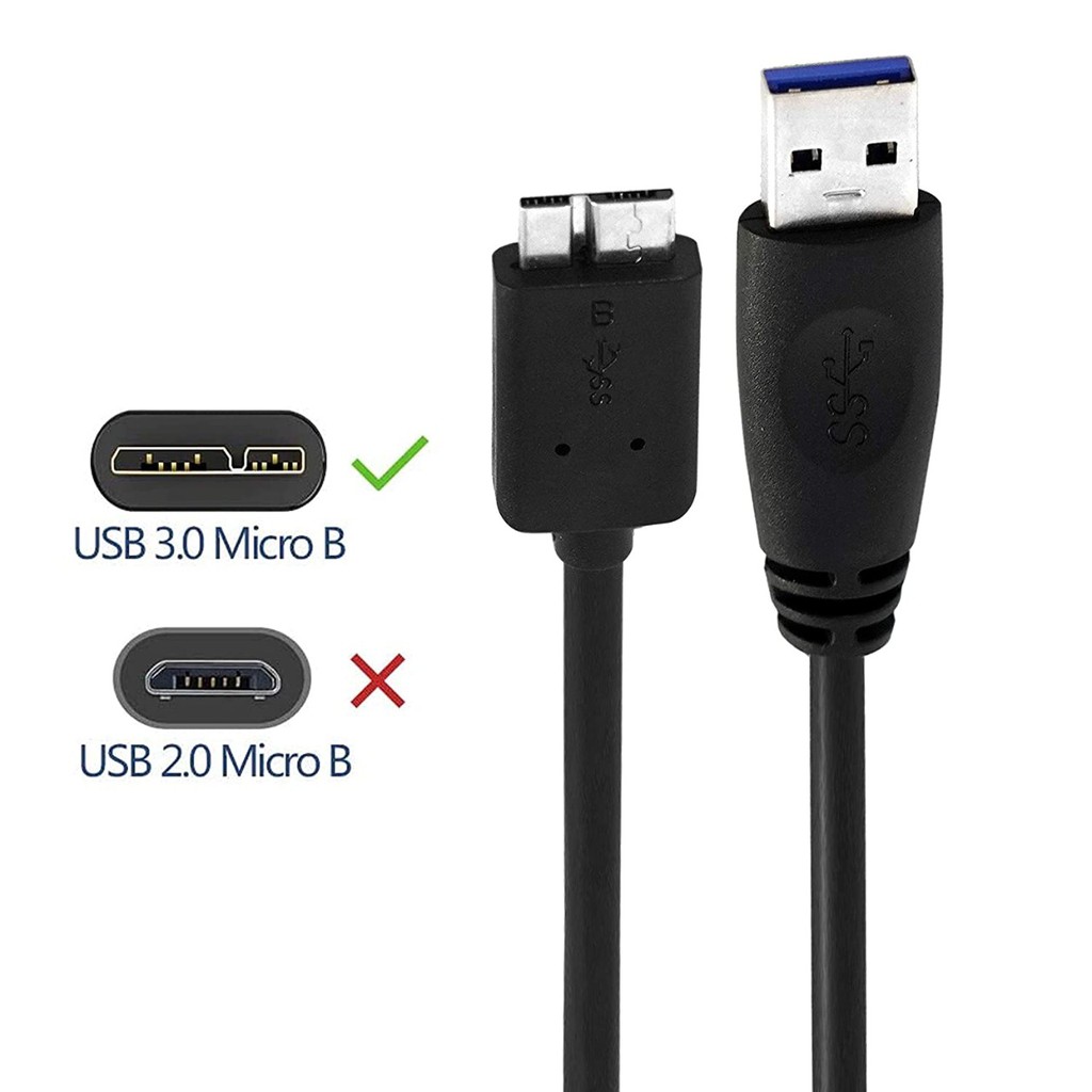 kabel Usb-a 3.0 to Micro b 45cm 5Gbps original - cable hdd harddisk external case enclosure usb3.0