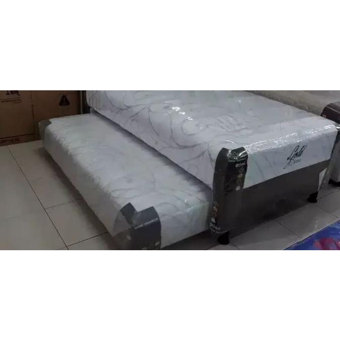 paling diminati] kasur spring bed central 2 in 1 gold & big mama sorong 120x200 fullset