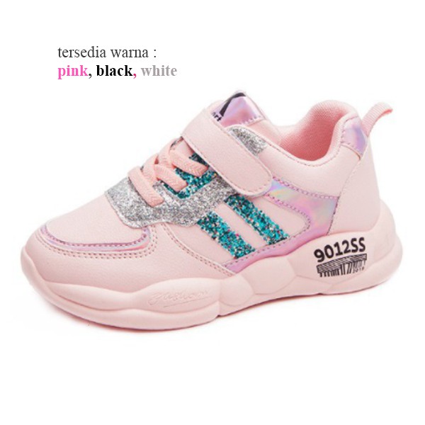 Sepatu Anak Perempuan ROCKIT Sneakers Kids Non LED Sepatu Anak Import Size 26-37 Usia 3-9 Tahun