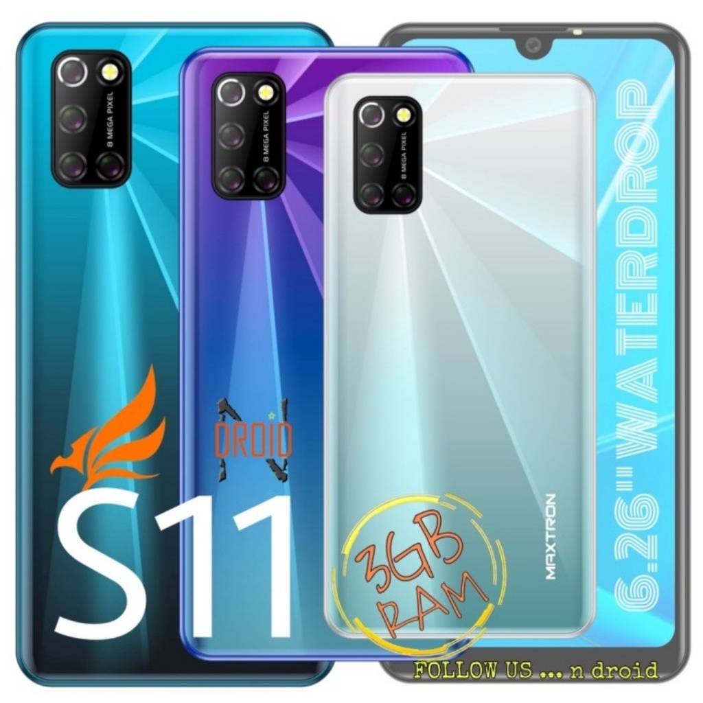 MAXTRON S11 4G - HP ANDROID 4G 6,26" RAM 3GB/16GB - SMARTPHONE - WATERDROP - HP MAXTRON