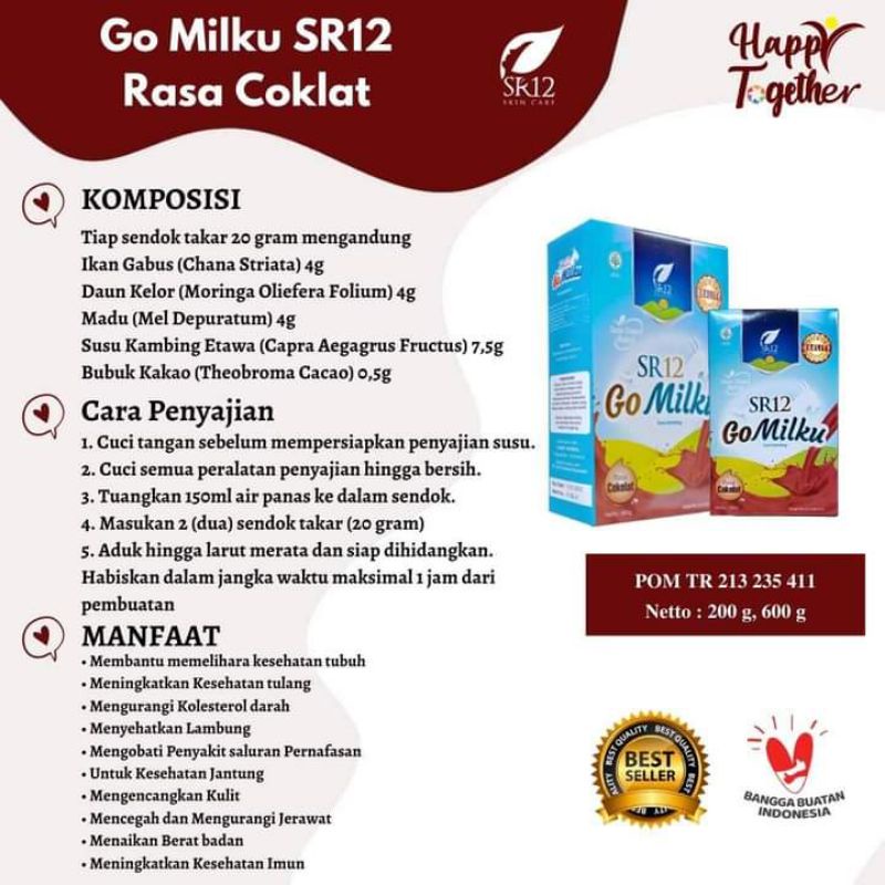 

Best seller// Go milku coklat sr12//Menjaga imun tubuh// penambah berat badan