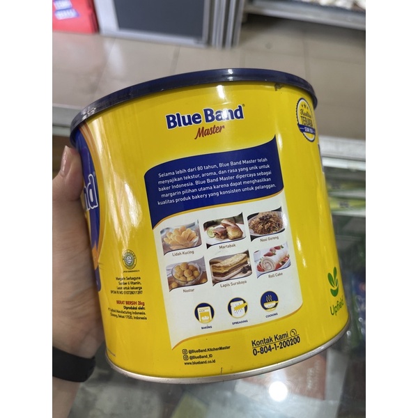 Margarin BlueBand Master 2kg / mentega / butter / margarine kaleng blue band