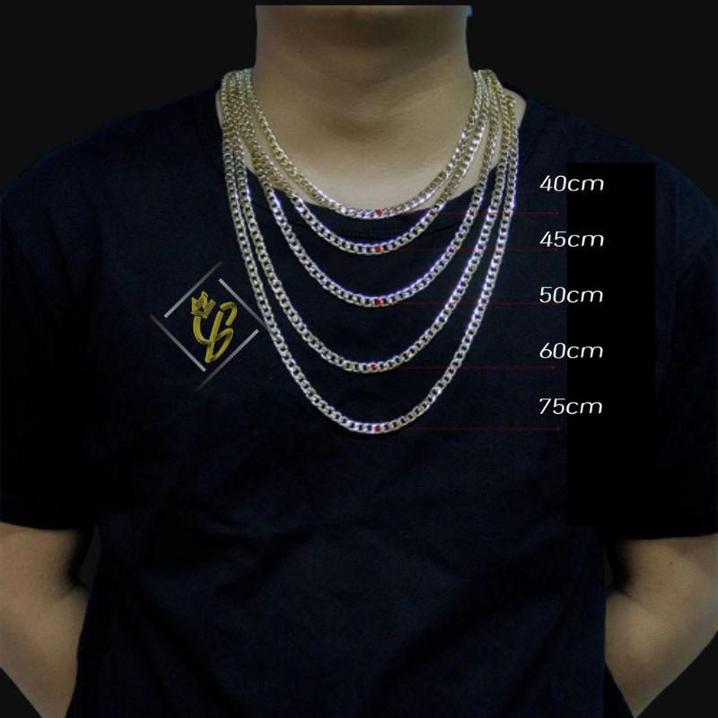 KALUNG PRIA TITANIUM UKURAN TERLENGKAP ANTI KARAT SELAMANYA