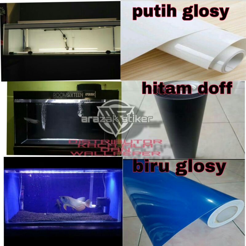 stiker kaca akuarium/background akuarium/ stiker kaca/stiker