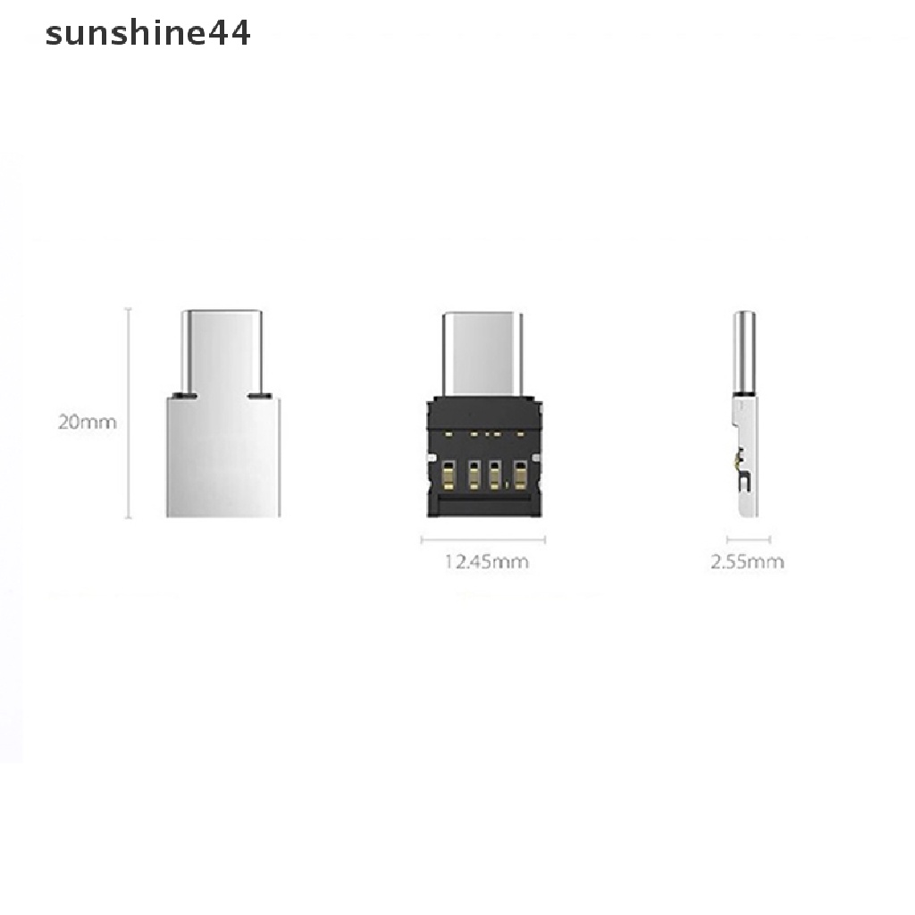 Sunshine 2 In 1 Kabel Adapter Konverter Transfer Konektor USB Tipe C OTG